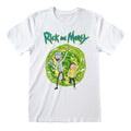 White - Side - Rick And Morty Unisex Adult Portal T-Shirt