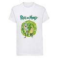 White - Front - Rick And Morty Unisex Adult Portal T-Shirt