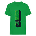 Green - Front - Minecraft Childrens-Kids Creeper Exclamation Point T-Shirt