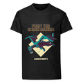 Black - Front - Minecraft Childrens-Kids Ender Dragon T-Shirt