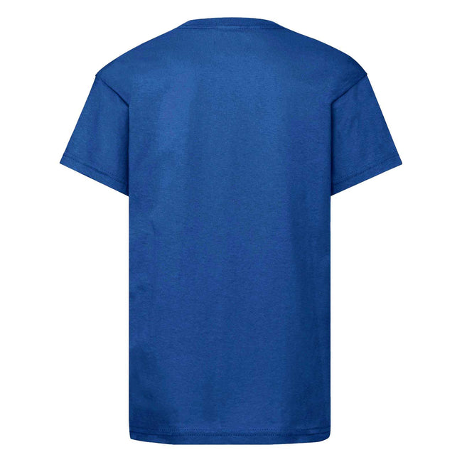 Blue - Back - Super Mario Childrens-Kids Mario Varsity T-Shirt