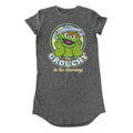 Dark Heather - Front - Sesame Street Womens-Ladies Grouchy In The Morning T-Shirt Dress