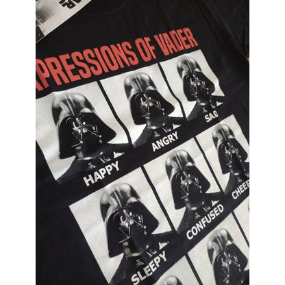Black - Back - Star Wars Unisex Adult Expressions Of Vader T-Shirt