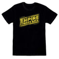Black - Front - Star Wars Unisex Adult ESB Logo T-Shirt