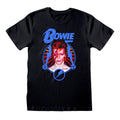 Black - Front - David Bowie Unisex Adult T-Shirt