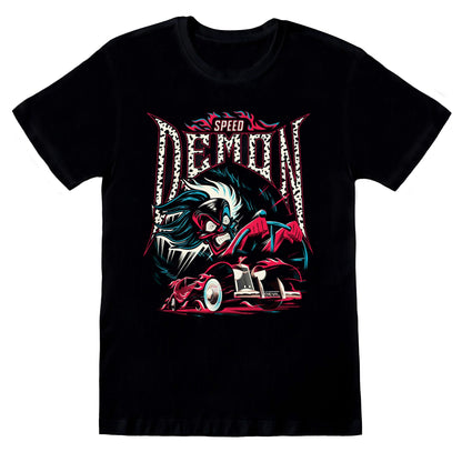 Black - Front - 101 Dalmatians Unisex Adult Speed Demon T-Shirt