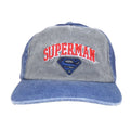 Grey-Blue - Front - Superman Logo Baseball Cap