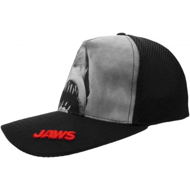 Black - Back - Jaws Sublimated Snapback Cap