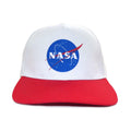 White-Red - Front - NASA Swish Snapback Cap
