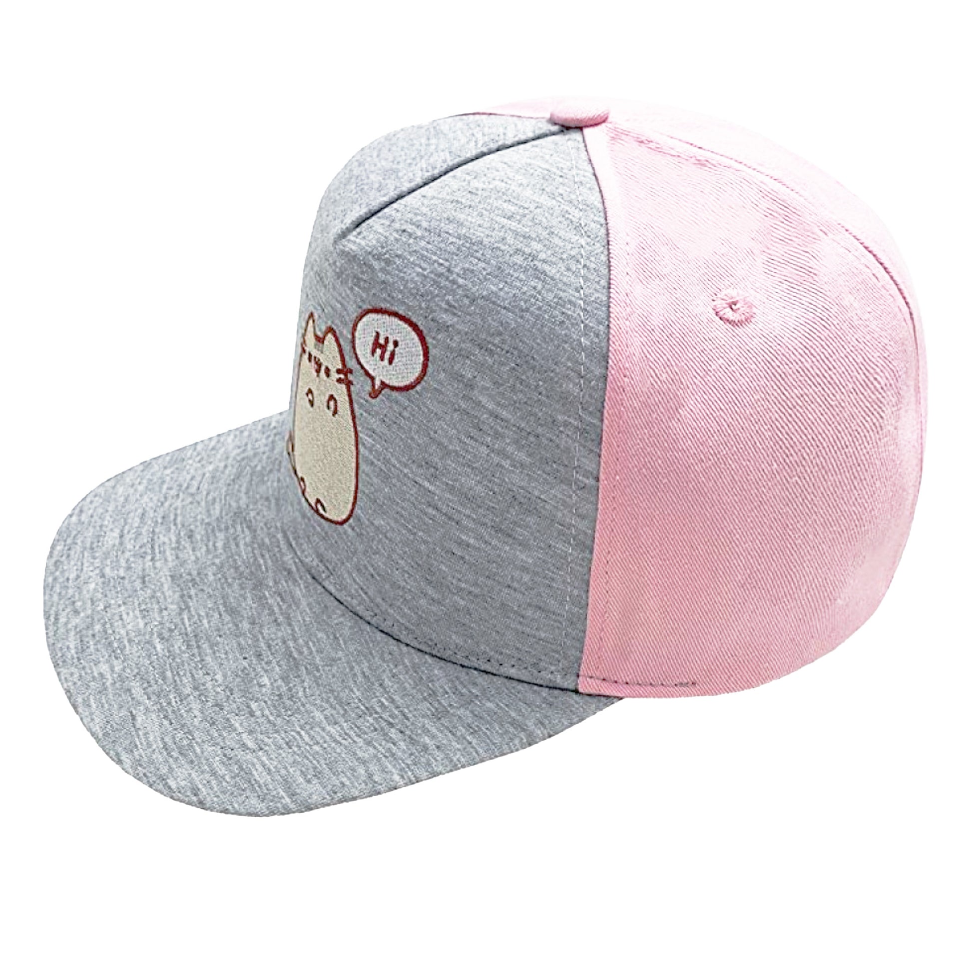 Grey - Back - Pusheen Hi Snapback Cap