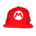 Red - Front - Super Mario Badge Snapback Cap