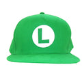 Green - Front - Super Mario Badge Luigi Snapback Cap