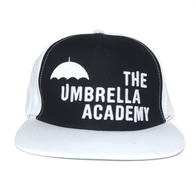 White-Black - Front - The Umbrella Academy Logo Snapback Cap