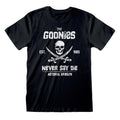 Black - Front - Goonies Unisex Adult Never Say Die T-Shirt