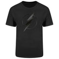 Black - Front - Flash Unisex Adult Logo T-Shirt