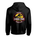 Black - Back - Jurassic Park Unisex Adult Ranger Full Zip Hoodie