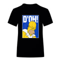 Black - Front - Simpsons Unisex Adult D´oh T-Shirt
