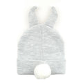 Grey - Back - Bambi Childrens-Kids 3D Ears Thumper Beanie