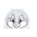 Grey - Side - Bambi Childrens-Kids 3D Ears Thumper Beanie