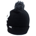 Black - Side - The Punisher Pom Pom Skull Beanie