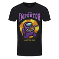 Black - Front - Among Us Unisex Adult Purple Impostor T-Shirt