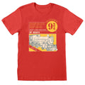 Red - Front - Harry Potter Unisex Adult Manual Cover Hogwarts Express T-Shirt