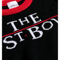 Black-Red - Close up - The Lost Boys Unisex Adult Logo Knitted Jumper