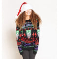 Multicoloured - Back - The Joker Unisex Adult Haha Holiday Knitted Christmas Jumper