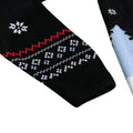 Black-White - Close up - Gremlins Unisex Adult Skiing Gizmo Knitted Christmas Jumper