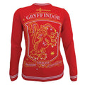Red - Front - Harry Potter Unisex Adult House Crest Gryffindor Knitted Jumper