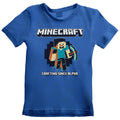 Blue - Front - Minecraft Childrens-Kids Crafting Since Alpha T-Shirt