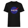 Black - Front - NASA Unisex Adult Insignia T-Shirt
