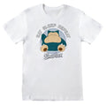 White - Front - Pokemon Unisex Adult Eat Sleep Repeat Snorlax T-Shirt