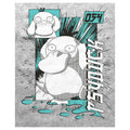 Heather Grey - Side - Pokemon Unisex Adult Psyduck Square T-Shirt
