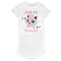 White - Front - Pokemon Womens-Ladies Sing Me To Sleep T-Shirt Dress