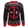 Black-Red-White - Front - Deadpool Unisex Adult Spray Knitted Christmas Jumper