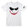 White - Front - Batman: The Dark Knight Unisex Adult Smile The Joker T-Shirt