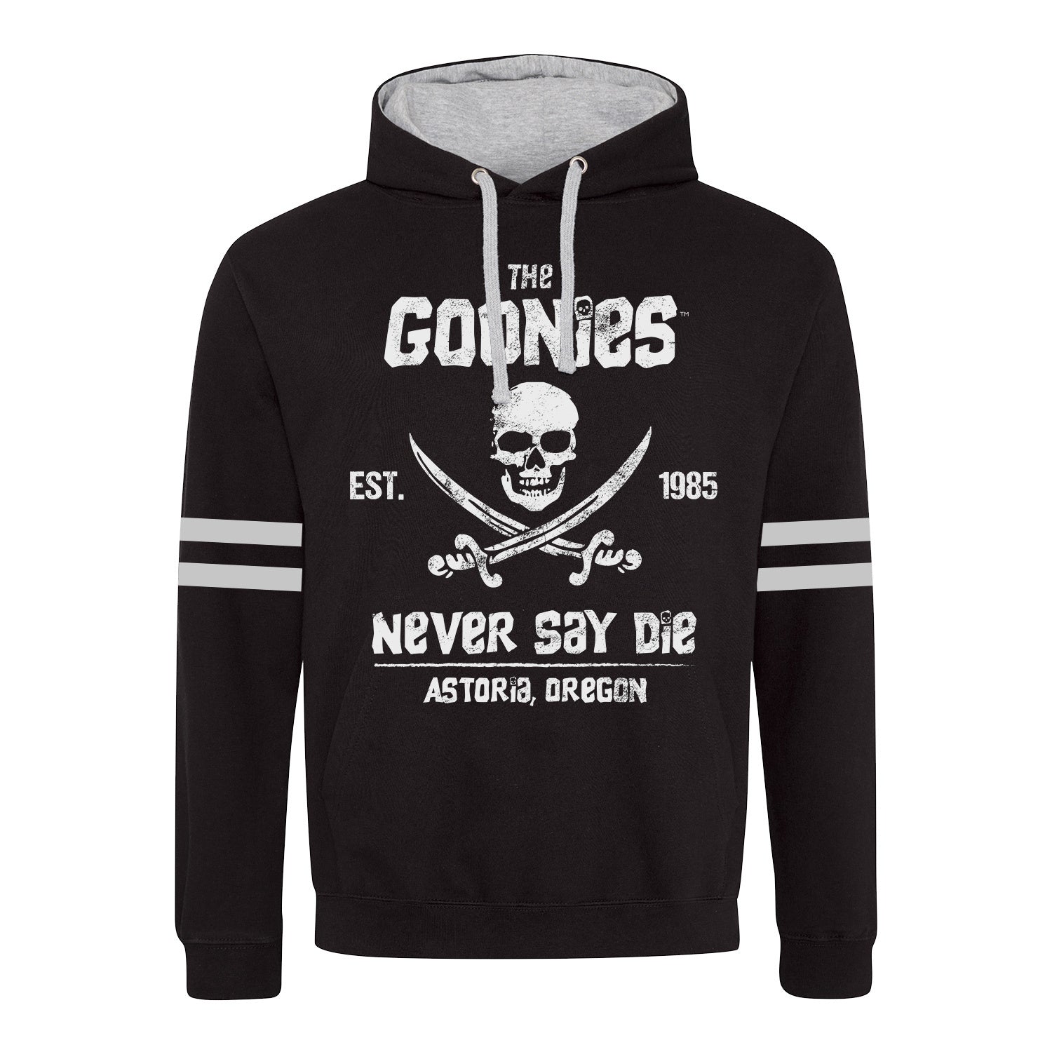 Black - Front - Goonies Unisex Adult Never Say Die Hoodie