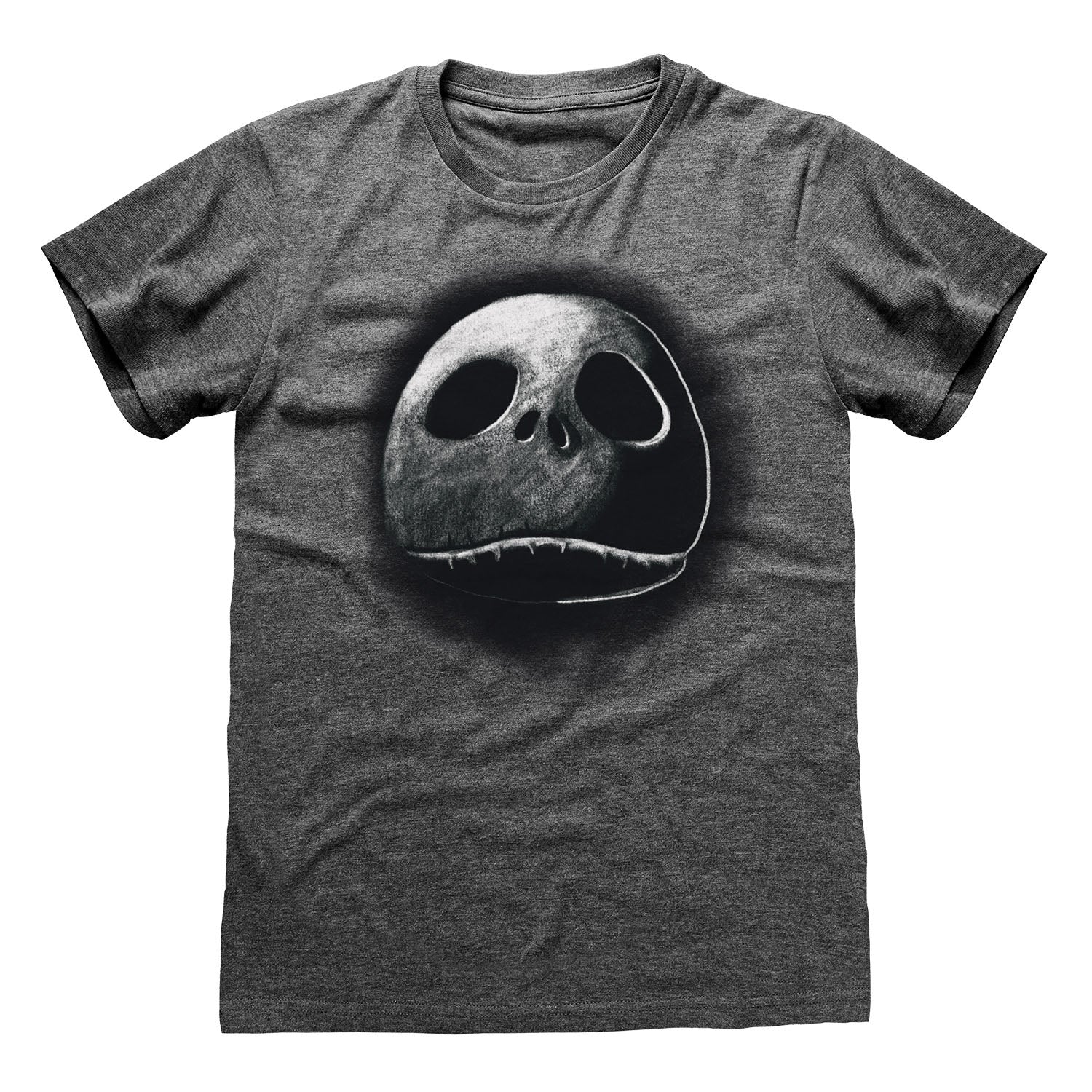 Dark Heather Grey - Front - Nightmare Before Christmas Unisex Adult Sketch T-Shirt