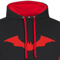 Black-Red - Side - Batman Unisex Adult Icon Hoodie