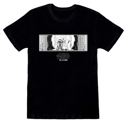 Black-White - Front - Star Wars Unisex Adult Obi Wan Kenobi T-Shirt