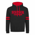 Black-Red - Front - Stranger Things Unisex Adult Logo Hoodie