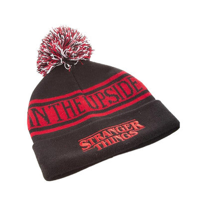 Black-Red - Back - Stranger Things The Upside Down Pom Pom Beanie