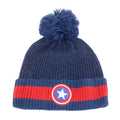 Blue-Red - Side - Captain America Shield Beanie