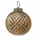Bronze - Front - The Noel Collection Burnished Christmas Bauble