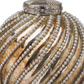 Silver-Bronze - Pack Shot - The Noel Collection Burnished Swirl Christmas Bauble