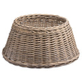 Brown - Front - Hill Interiors Wicker Tree Skirt