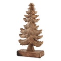 Brown - Front - Hill Interiors Wooden Christmas Tree Decoration