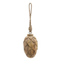 Natural - Back - Hill Interiors Wooden Pine Cone Bauble