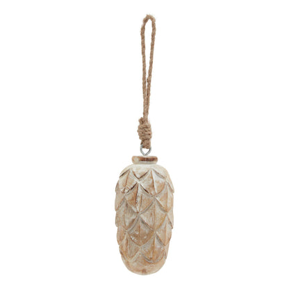 Brown - Back - Hill Interiors Antique Pine Cone Bauble